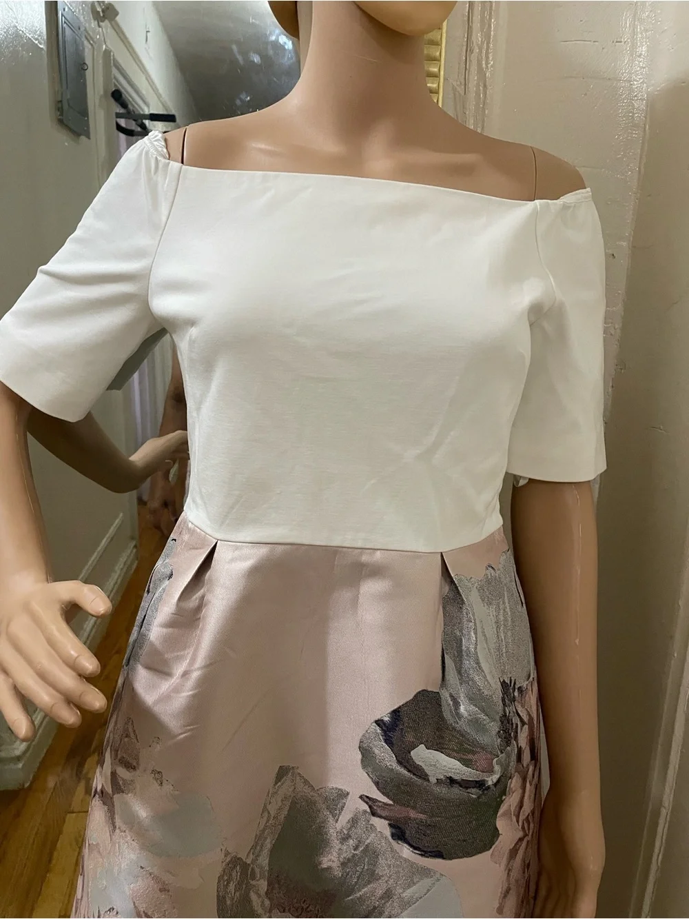 Ted Baker Blush Pink and Ivory Satin Lined Piece